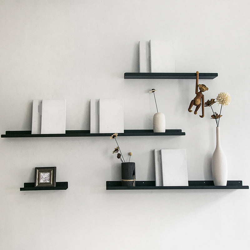 Contemporary Floating Bookshelf Iron 4.7" W Living Room Book Shelf Clearhalo 'Bookcases' 'furn' 'furn_bookcases' 'Furniture' 'Office Furniture' 5741637