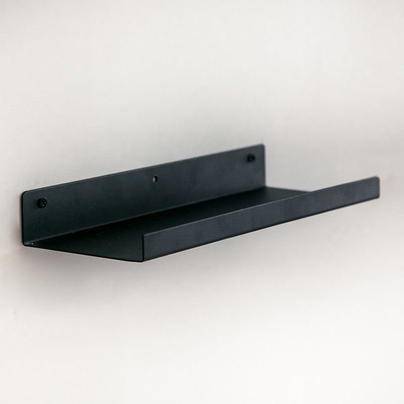 Contemporary Floating Bookshelf Iron 4.7" W Living Room Book Shelf Black Clearhalo 'Bookcases' 'furn' 'furn_bookcases' 'Furniture' 'Office Furniture' 5741643