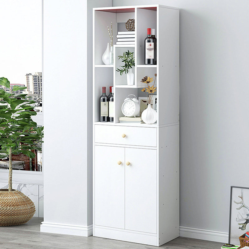 Modern Standard Shelf 11.81-inch Wide Floor Open Bookcase for Living Room