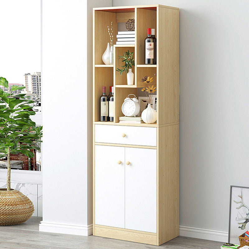 Modern Standard Shelf 11.81-inch Wide Floor Open Bookcase for Living Room