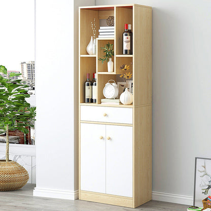 Modern Standard Shelf 11.81-inch Wide Floor Open Bookcase for Living Room