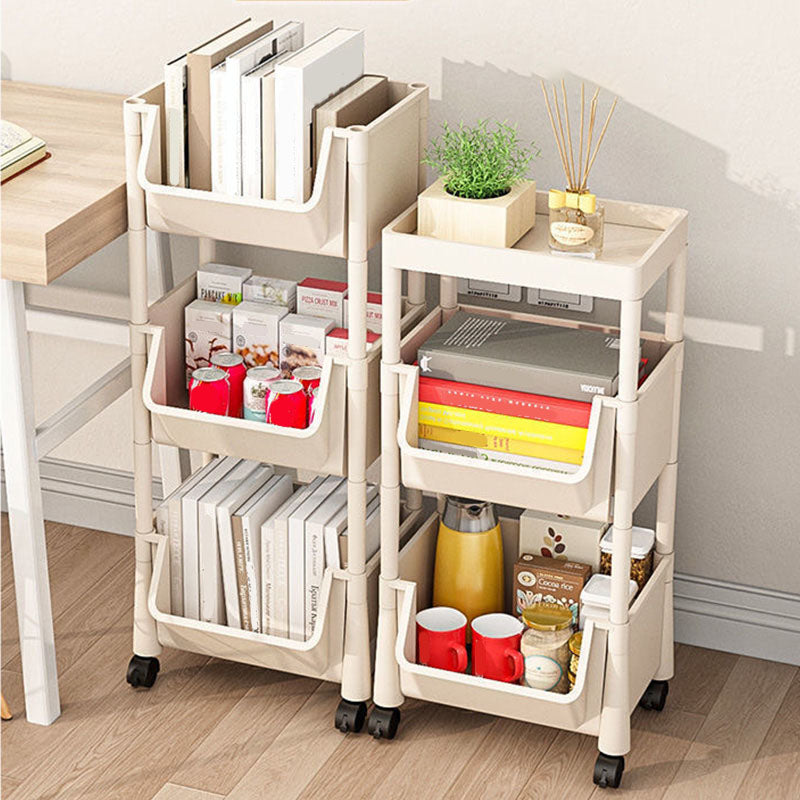 Modern Plastic Bookshelf Etagere Vertical  Open Shelf Bookcase