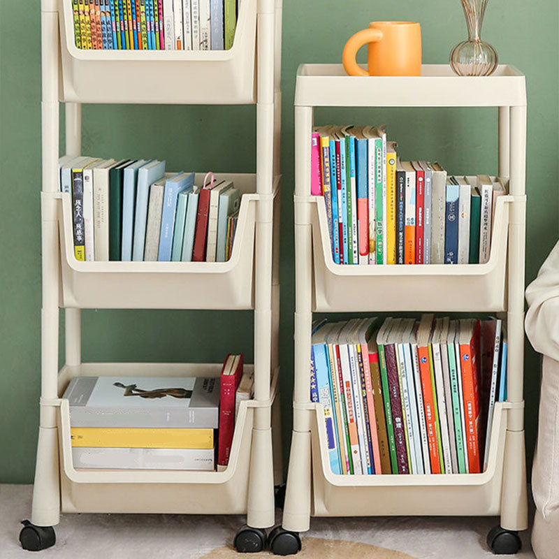 Modern Plastic Bookshelf Etagere Vertical  Open Shelf Bookcase