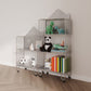 Modern Metal Bookshelf Standard Open Shelf Bookcase in Burnish