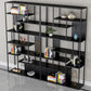 Libreria moderna in metallo etagere libreria scaffale aperta con ripiani-70,8 "h x 11,8" w
