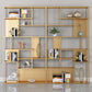 Libreria moderna in metallo etagere libreria scaffale aperta con ripiani-70,8 "h x 11,8" w