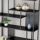 Libreria moderna in metallo etagere libreria scaffale aperta con ripiani-70,8 "h x 11,8" w