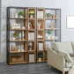 Modern Metal and Wooden Book Shelf Open Study Room Bookcase with Shelves Clearhalo 'Bookcases' 'furn' 'furn_bookcases' 'Furniture' 'Office Furniture' 5741797