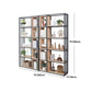 Modern Metal and Wooden Book Shelf Open Study Room Bookcase with Shelves Clearhalo 'Bookcases' 'furn' 'furn_bookcases' 'Furniture' 'Office Furniture' 5741805