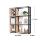Modern Metal and Wooden Book Shelf Open Study Room Bookcase with Shelves Clearhalo 'Bookcases' 'furn' 'furn_bookcases' 'Furniture' 'Office Furniture' 5741809