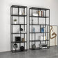 Modem & Contemporary Black Bookcase Etagere Metal Book Shelf