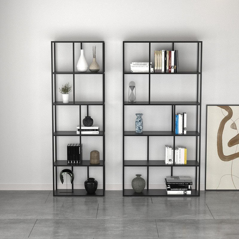 Modem & Contemporary Black Bookcase Etagere Metal Book Shelf