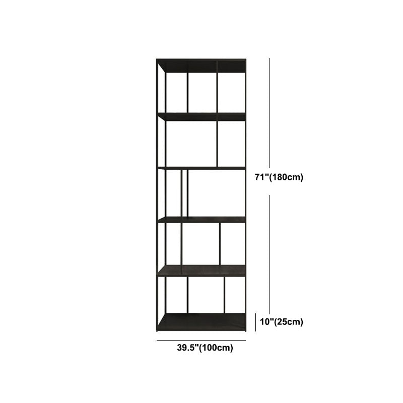 Modem & Contemporary Black Bookcase Etagere Metal Book Shelf