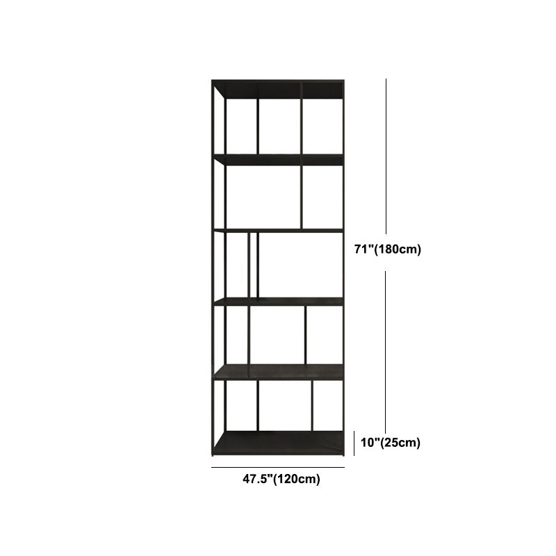 Modem & Contemporary Black Bookcase Etagere Metal Book Shelf
