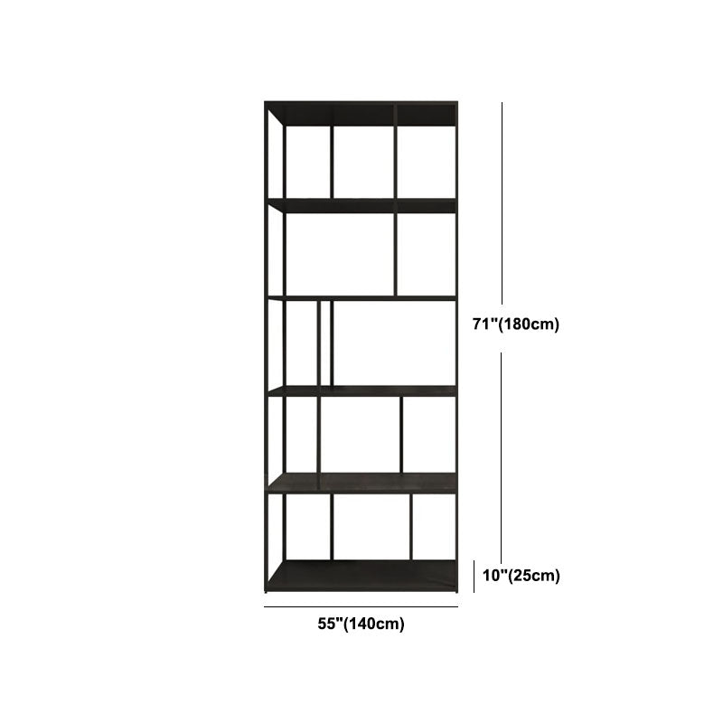 Modem & Contemporary Black Bookcase Etagere Metal Book Shelf