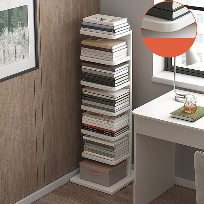 Étagère de livre géométrique contemporain avec étagères rectangulaires bibliothèque en bois