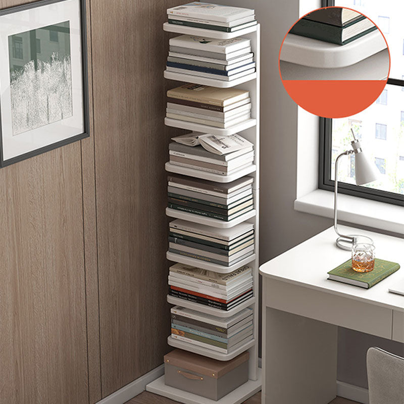 Étagère de livre géométrique contemporain avec étagères rectangulaires bibliothèque en bois