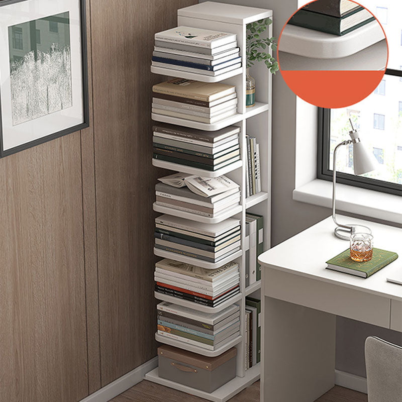 Étagère de livre géométrique contemporain avec étagères rectangulaires bibliothèque en bois