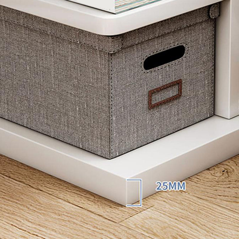 Scaffale di libri di legno di libreria geometrica contemporanea 11,8 "di larghezza