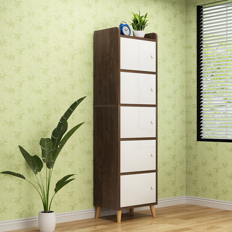 9.4 "W moderne houten boekenplank gesloten achterste plank boekenkast met deuren