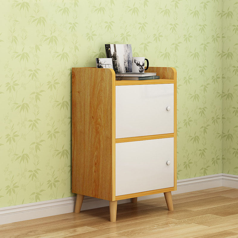 9.4 "W moderne houten boekenplank gesloten achterste plank boekenkast met deuren