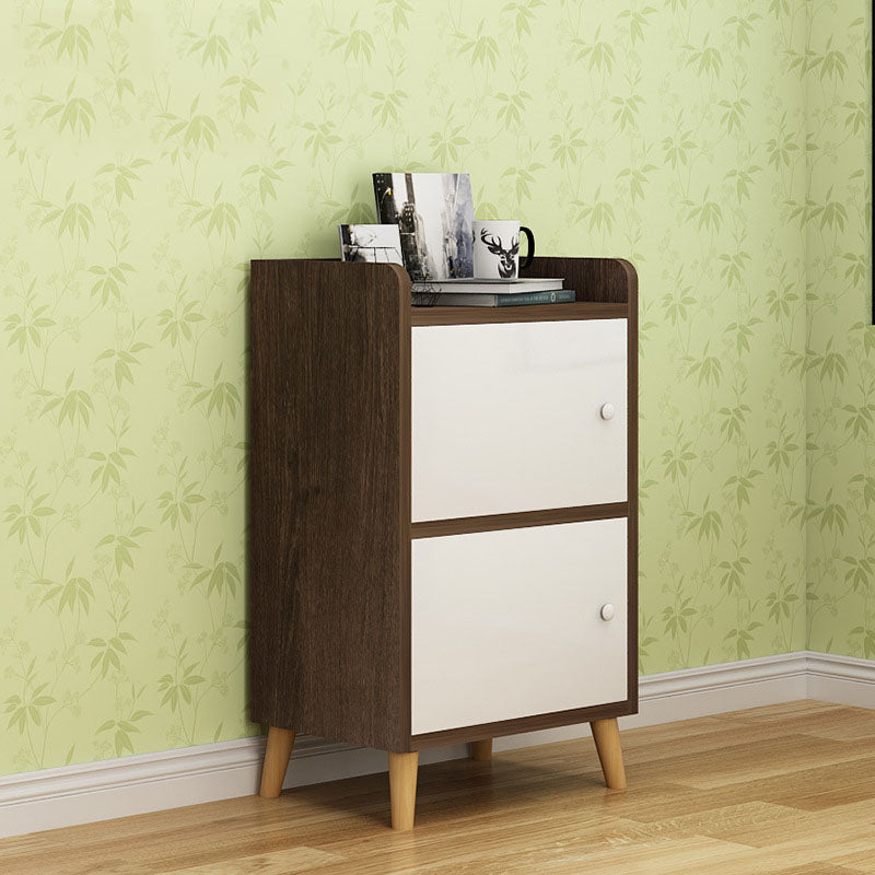 9.4 "W moderne houten boekenplank gesloten achterste plank boekenkast met deuren