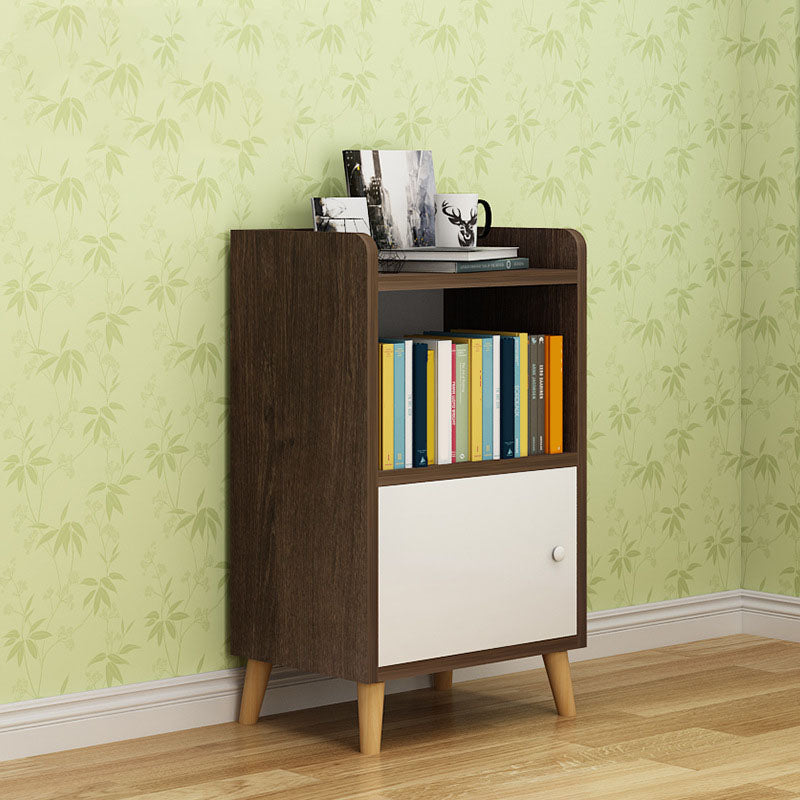 9.4 "W moderne houten boekenplank gesloten achterste plank boekenkast met deuren