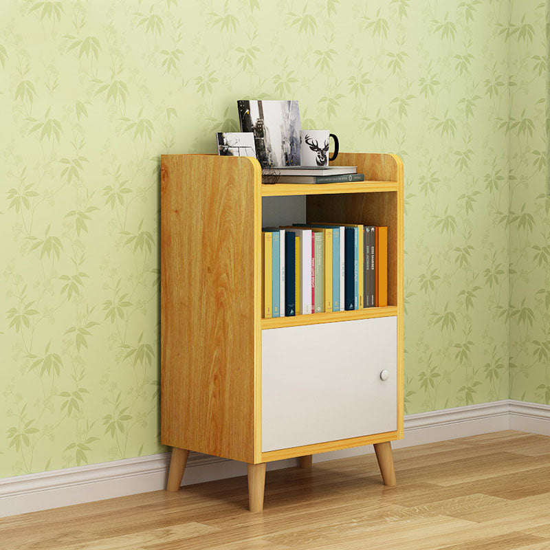 9.4 "W moderne houten boekenplank gesloten achterste plank boekenkast met deuren