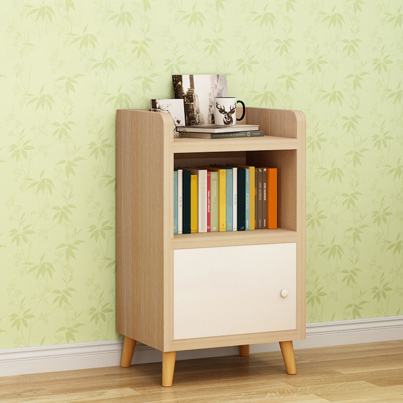 9.4 "W moderne houten boekenplank gesloten achterste plank boekenkast met deuren
