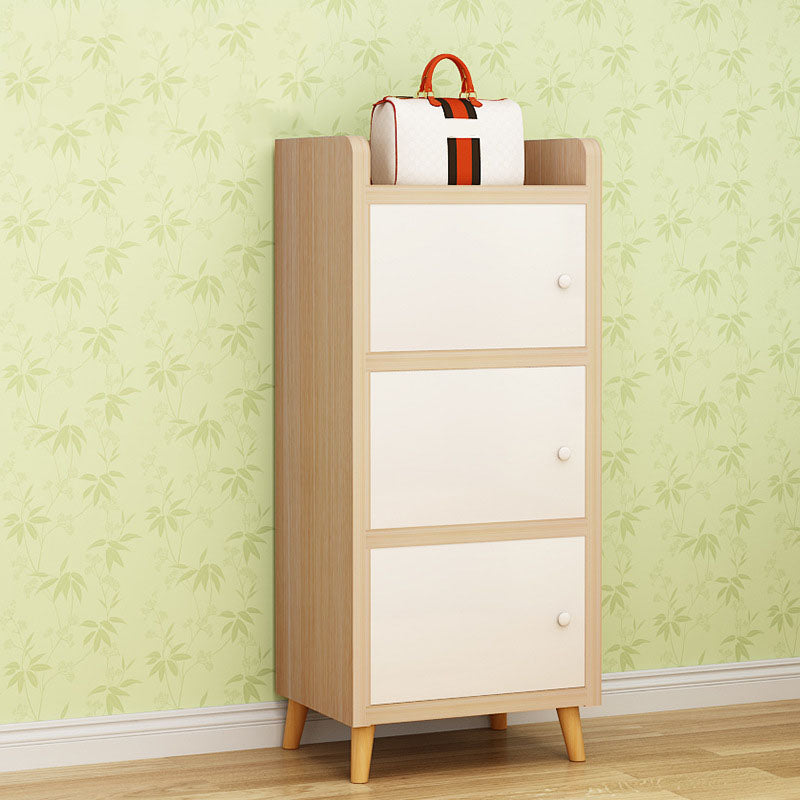 9.4 "W moderne houten boekenplank gesloten achterste plank boekenkast met deuren