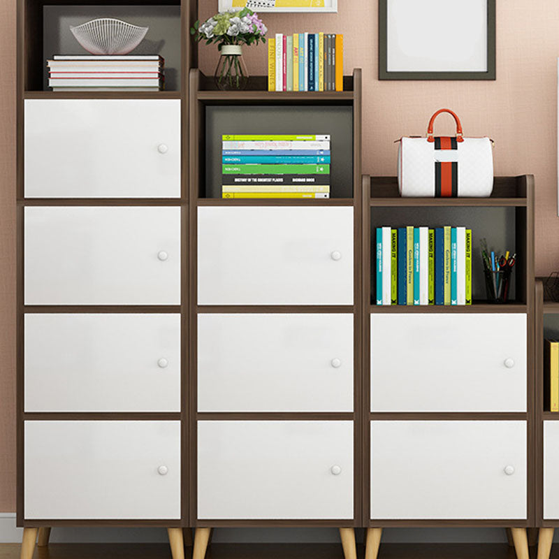 9.4 "W moderne houten boekenplank gesloten achterste plank boekenkast met deuren