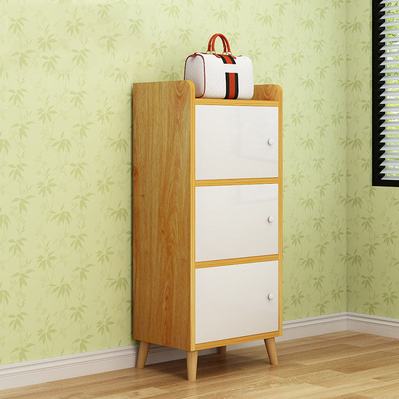 9.4 "W moderne houten boekenplank gesloten achterste plank boekenkast met deuren