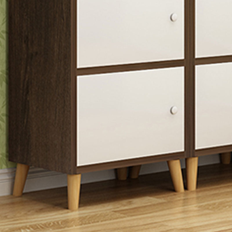 9.4 "W moderne houten boekenplank gesloten achterste plank boekenkast met deuren