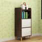 9.4 "W moderne houten boekenplank gesloten achterste plank boekenkast met deuren