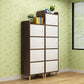 9.4 "W moderne houten boekenplank gesloten achterste plank boekenkast met deuren