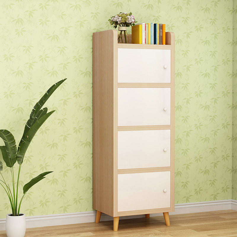 9.4 "W moderne houten boekenplank gesloten achterste plank boekenkast met deuren