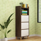 9.4 "W moderne houten boekenplank gesloten achterste plank boekenkast met deuren