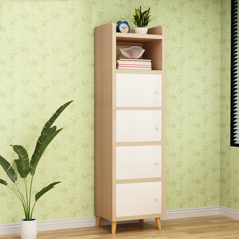 9.4 "W moderne houten boekenplank gesloten achterste plank boekenkast met deuren