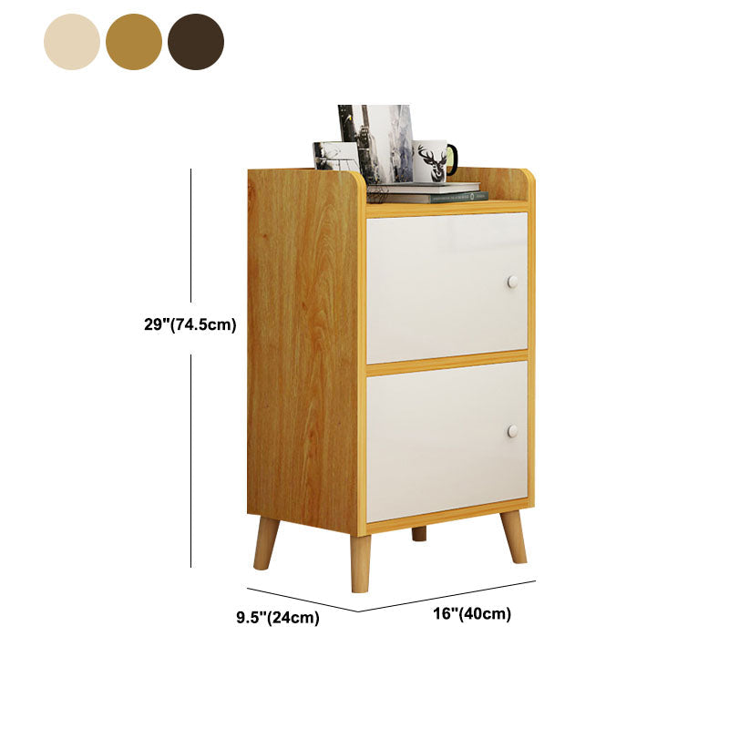 9.4 "W moderne houten boekenplank gesloten achterste plank boekenkast met deuren