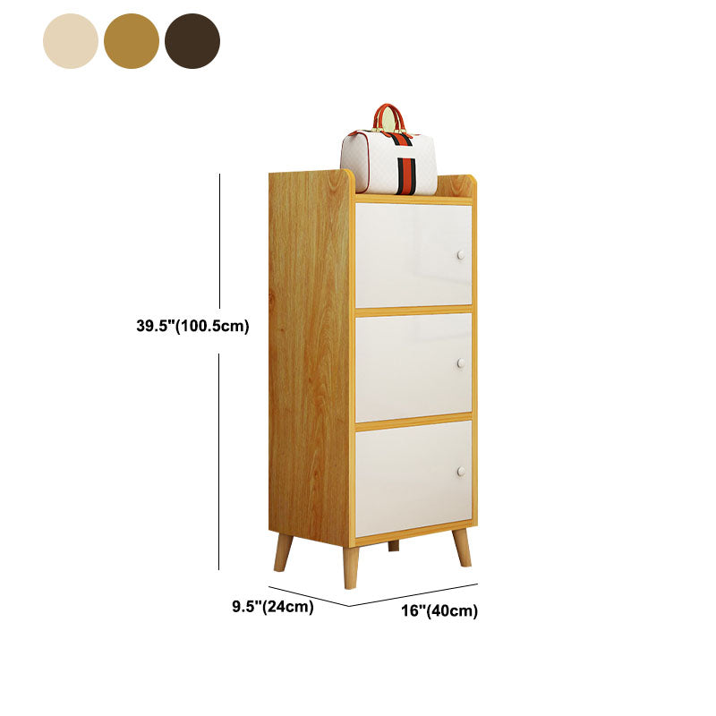 9.4 "W moderne houten boekenplank gesloten achterste plank boekenkast met deuren