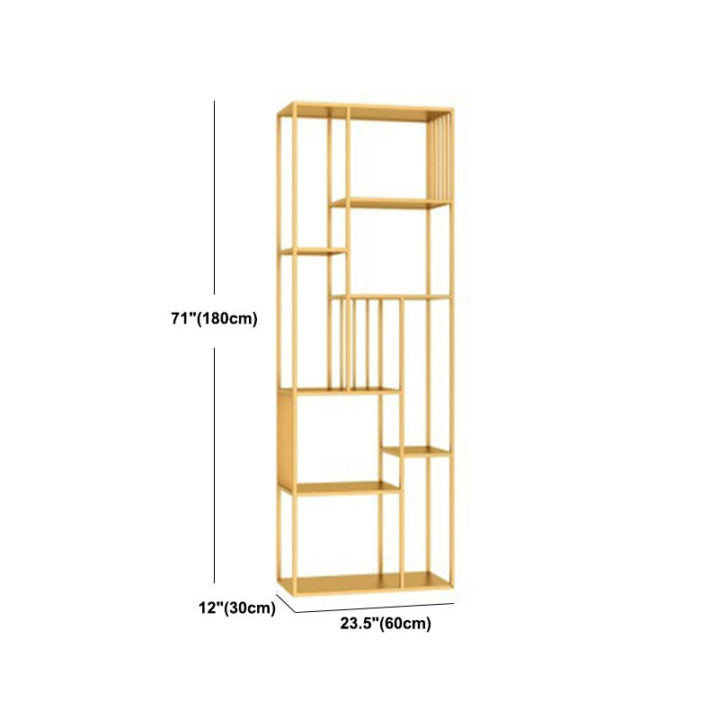 Libreria moderna in metallo etagere libreria a ripiana aperta in brunale-70,8 "h x 11,8" w