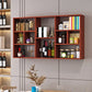 Contemporary Wooden Shelf Bookcase Wall Mounted Floating Bookcase