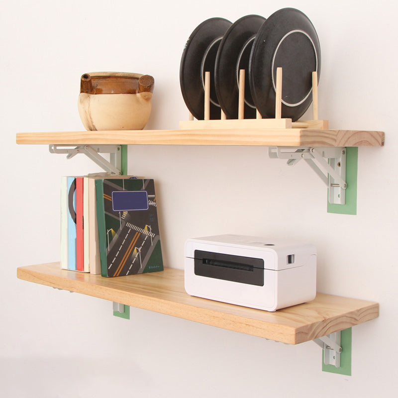 Natural Contemporary Floating Bookshelf Wall Mounted Wooden Shelf Clearhalo 'Bookcases' 'furn' 'furn_bookcases' 'Furniture' 'Office Furniture' 5742011