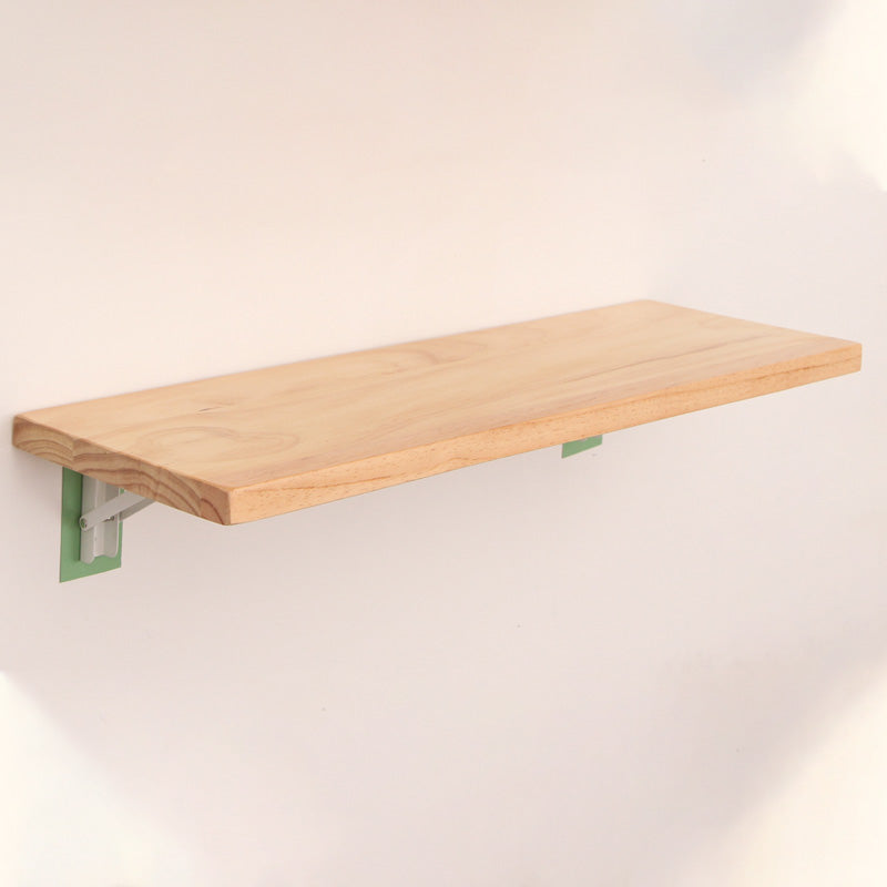 Natural Contemporary Floating Bookshelf Wall Mounted Wooden Shelf 78.7"L x 9.8"W x 1.1"H Clearhalo 'Bookcases' 'furn' 'furn_bookcases' 'Furniture' 'Office Furniture' 5742012