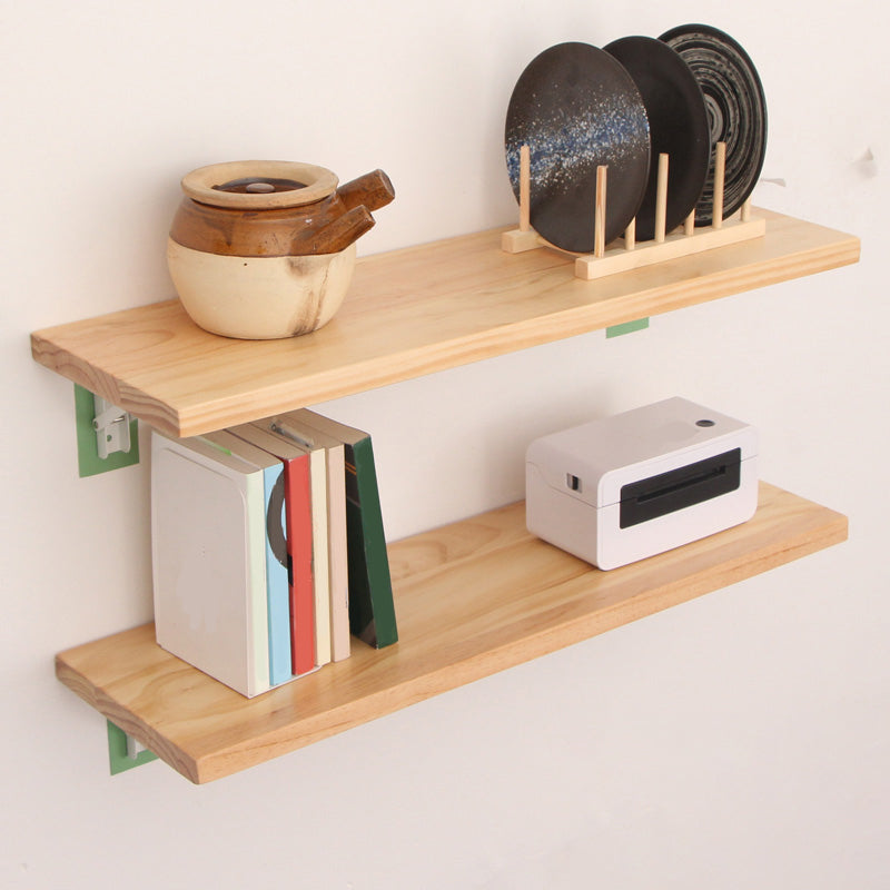 Natural Contemporary Floating Bookshelf Wall Mounted Wooden Shelf Clearhalo 'Bookcases' 'furn' 'furn_bookcases' 'Furniture' 'Office Furniture' 5742014