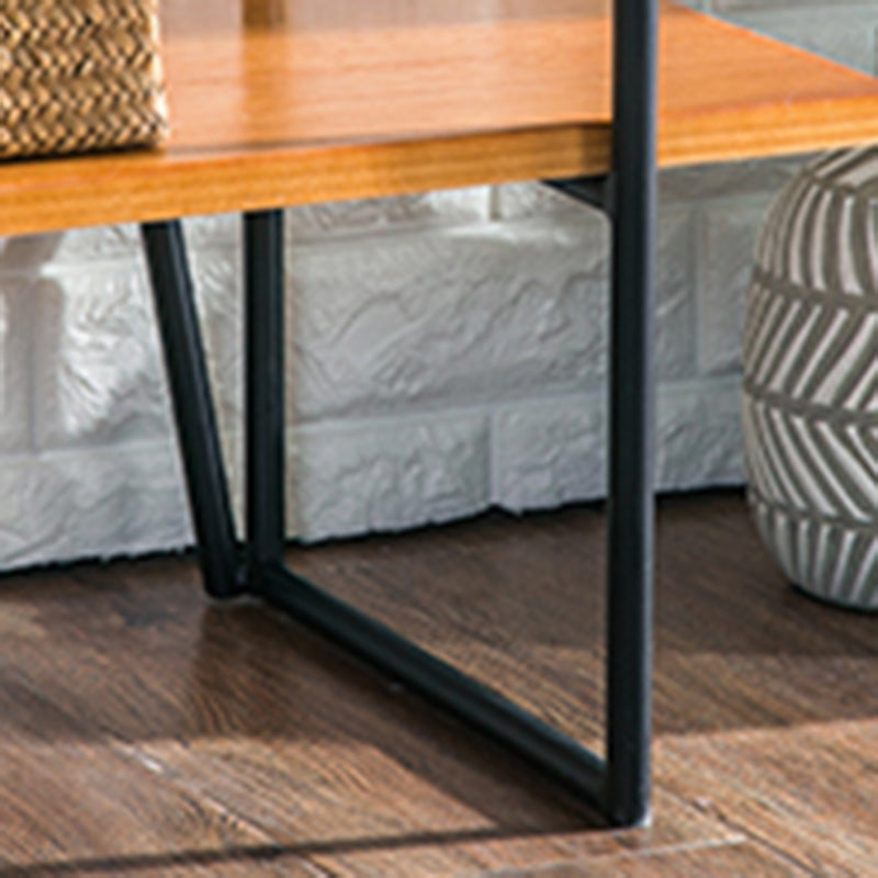 Libreria moderna in metallo marrone etagere libreria a scaffali aperti con scaffali