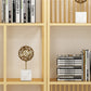 Bibliothèque moderne noire et dorée, étagère ouverte en métal pour la maison