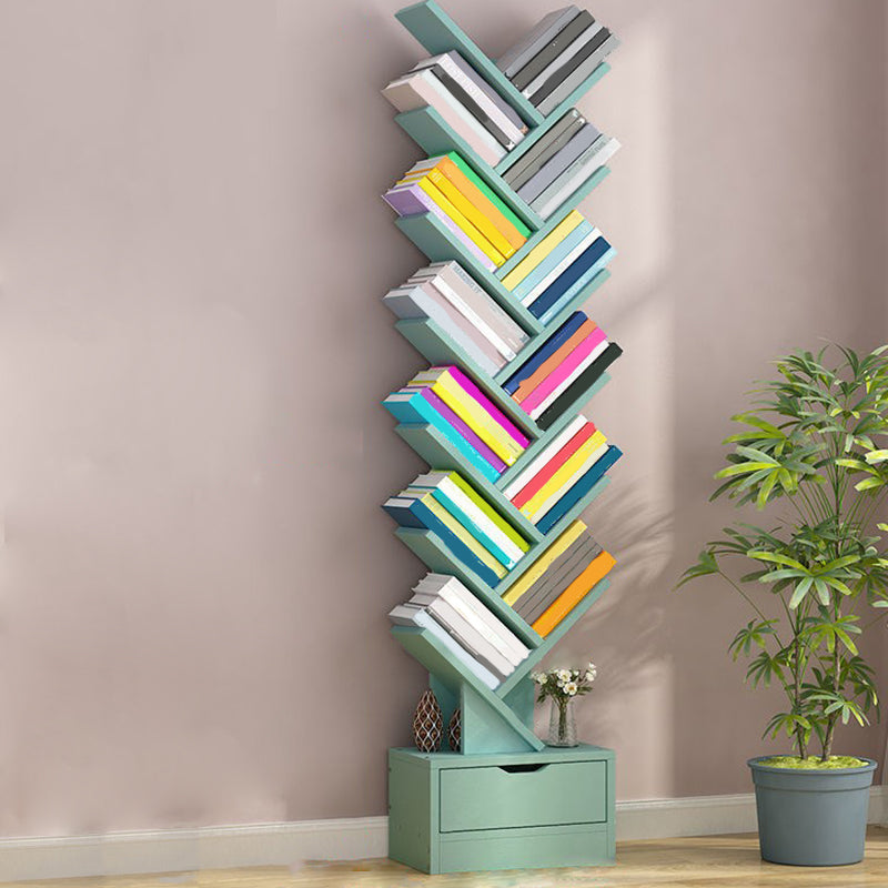 Libreria moderna in legno in legno geometrico libreria