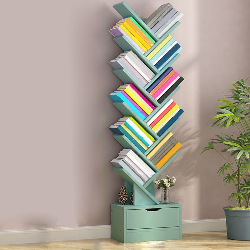 Libreria moderna in legno in legno geometrico libreria