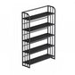Standard Steel Bookshelf Modern Bookcase Storage and Display Shelves 23.6"L x 11"W x 59.1"H Black Clearhalo 'Bookcases' 'furn' 'furn_bookcases' 'Furniture' 'Office Furniture' 5742130